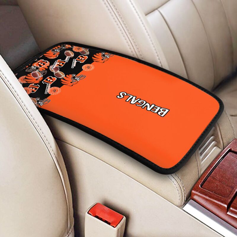 Cincinnati Bengals print Car center console armrest pad car armrest protective cover