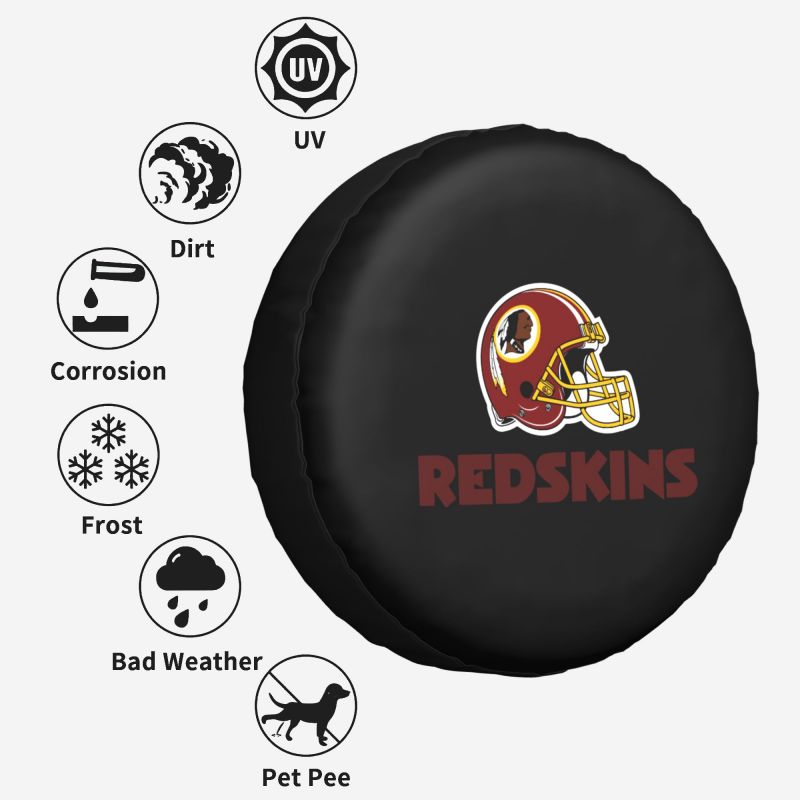 Washington Redskins 3 Car tire protective cover waterproof and dustproof tire cover