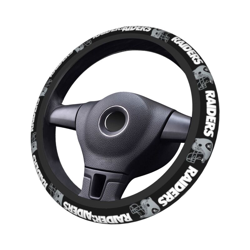 Las Vegas Raiders 2 Printed elastic steering wheel cover car steering wheel protective cover