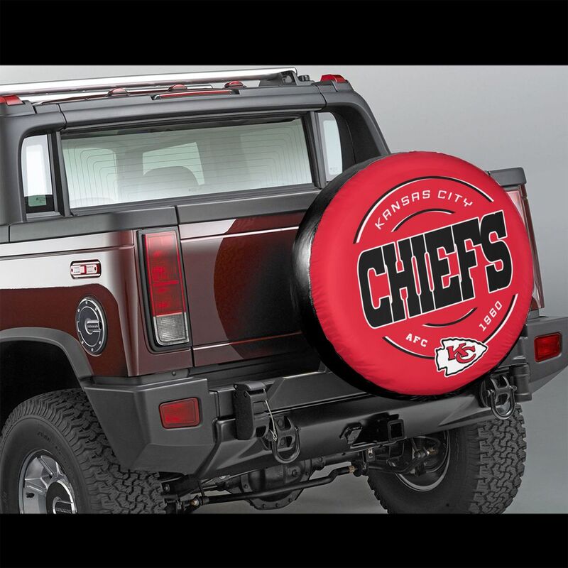 Kansas City Chiefs Printing car tire protection cover car spare tire dust protection cover