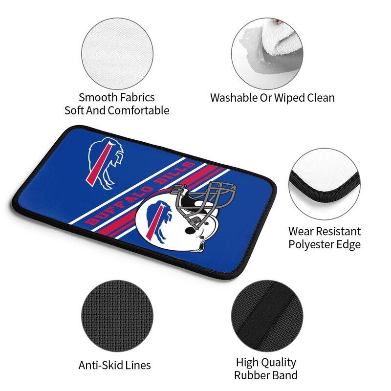Buffalo Bills Print armrest protective cover car armrest box cushion