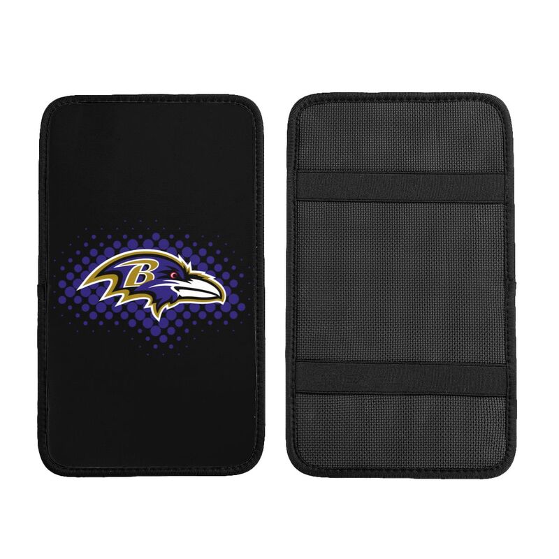 Baltimore Ravens Printed car armrest box cushion armrest protective cover