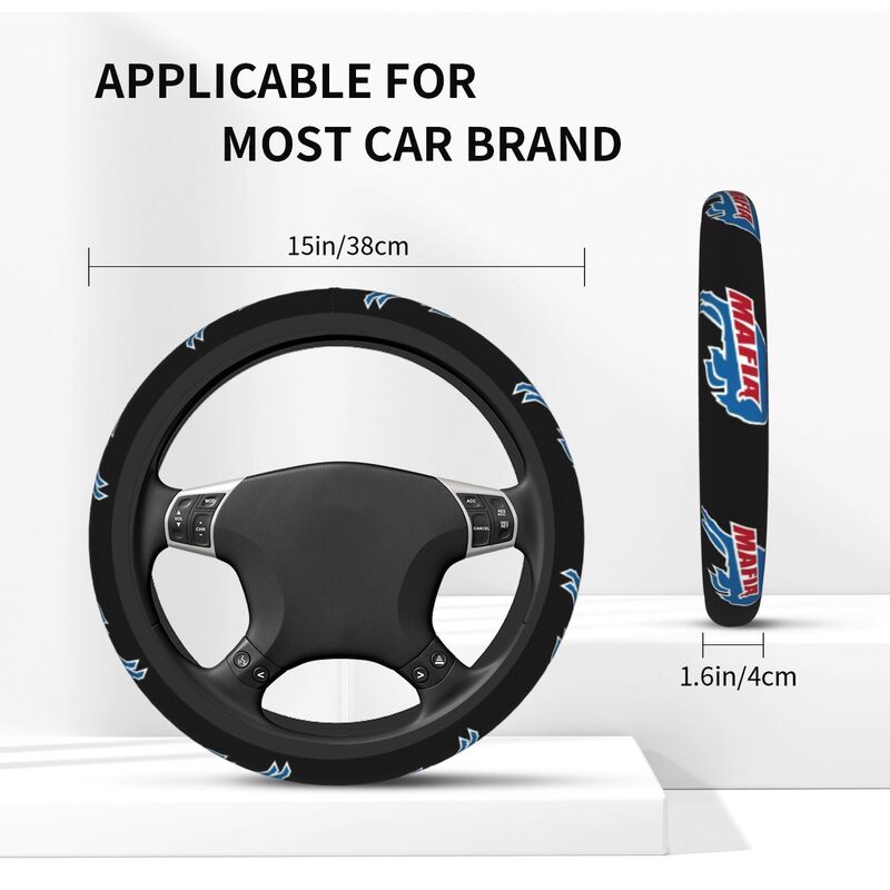 Buffalo Bills 6 Printed breathable anti slip cover elastic steering wheel cover