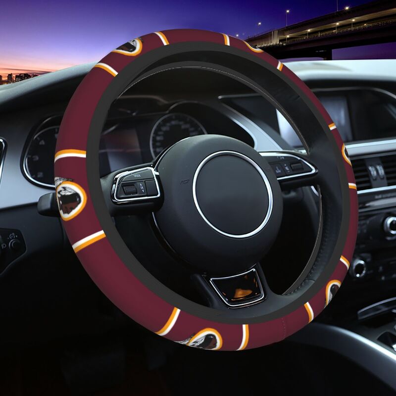 Washington Commanders Printed breathable elastic steering wheel cover anti slip cover