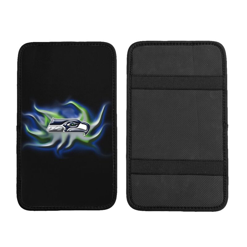 Car armrest box pad Seattle Seahawks 1 Printed central armrest box pad protective pad