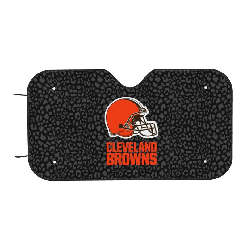 Cleveland Browns Printed Car windshield sunshades is suitable front Car windshield sunshades