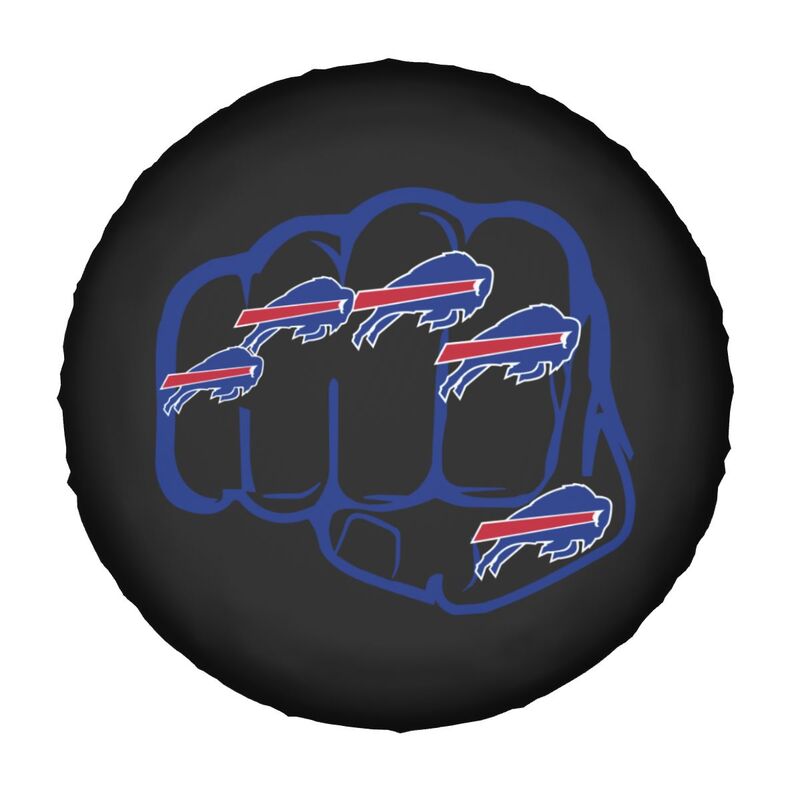 Buffalo Bills 2 Print tire protection cover car spare tire dust protection covers
