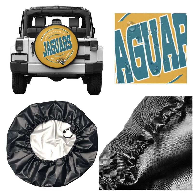 Jacksonville Jaguars Printing car tire protection cover car spare tire dust protection cover