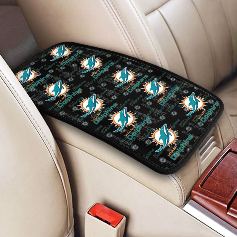 Miami Dolphins Printing car armrest box protective pad