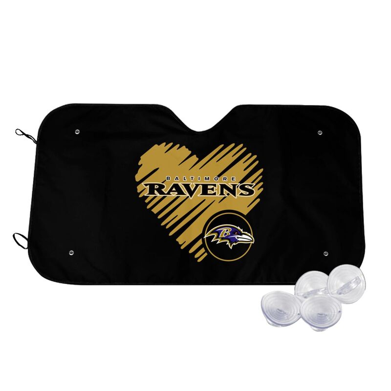 Baltimore Ravens Printing is suitable car front windshield sunshades Car windshield sunshades