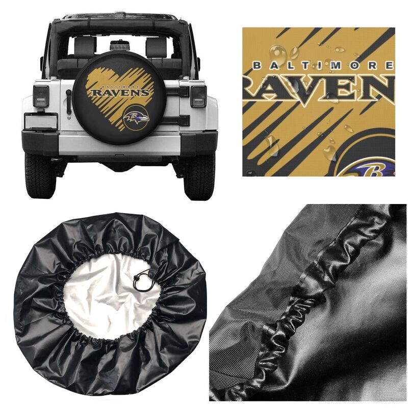 Baltimore Ravens Printed car spare tire dust protection cover tire protection cover