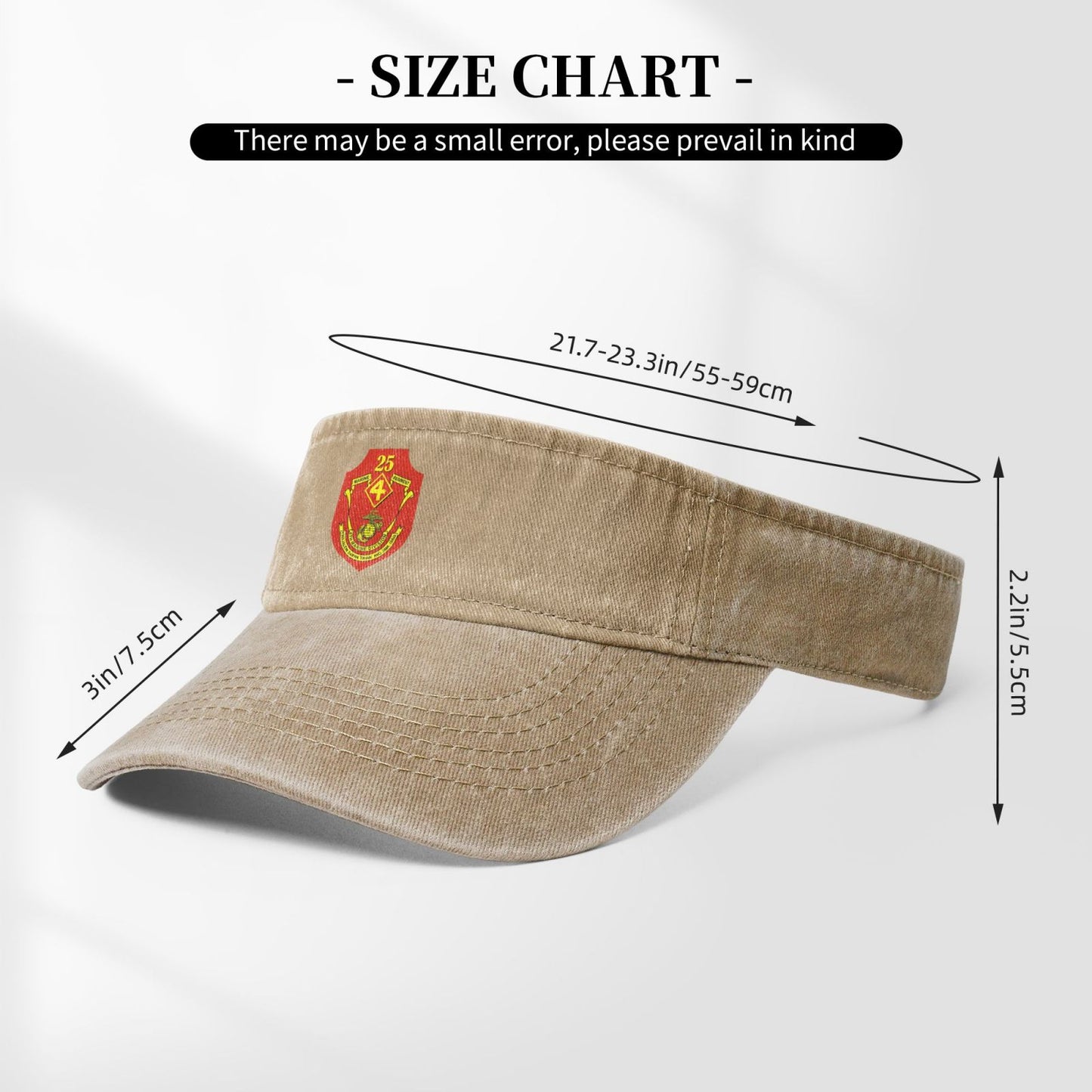 USMC-4th Division 25th Regiment Printing adjustable Empty Top Baseball Sun Cap unisex outdoor sport hat veterans gift