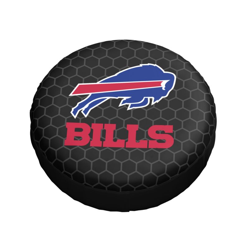 Buffalo Bills Grid printed car tire cover dustproof and waterproof tire cover