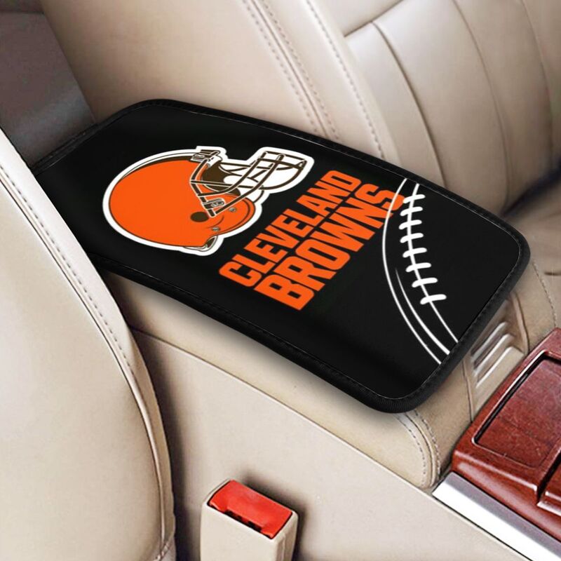 Cleveland Browns2 Printed car center armrest box pad anti slip pad