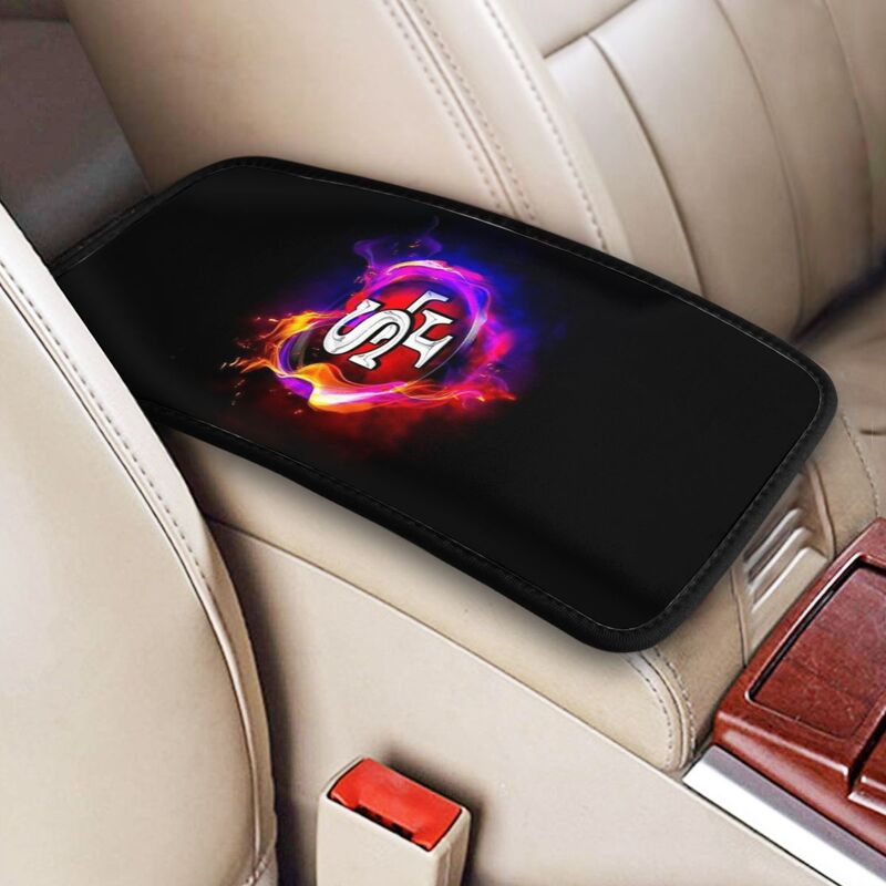 Car armrest box pad San Francisco 49ers 2 Printed central armrest box elbow pad