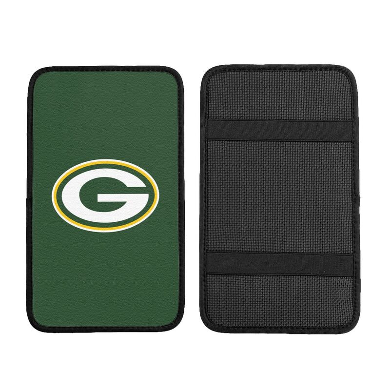 Car armrest box pad Green Bay Packers Printed central armrest box pad protective pad