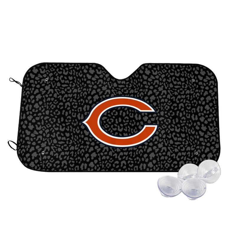 Chicago Bears 2 Printed Car windshield sunshades is suitable front Car windshield sunshades