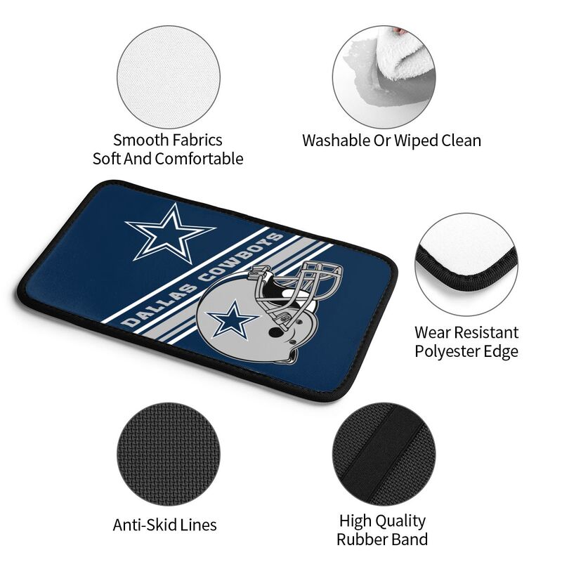 Car armrest box pad Dallas Cowboys Printed central armrest box elbow pad