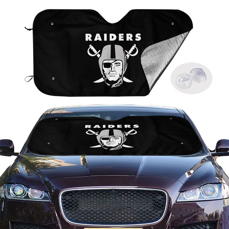 Las Vegas Raiders Printed multi size front windshield sunshade car windshield sunshade