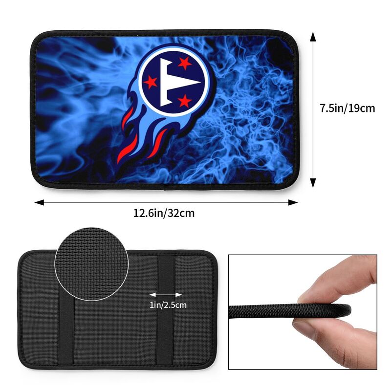 Tennessee Titans Printed car center armrest box pad anti slip pad