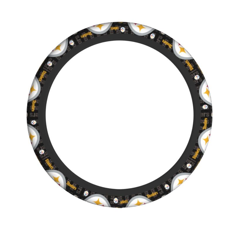 Pittsburgh Steelers Printed elastic steering wheel cover breathable protective cover