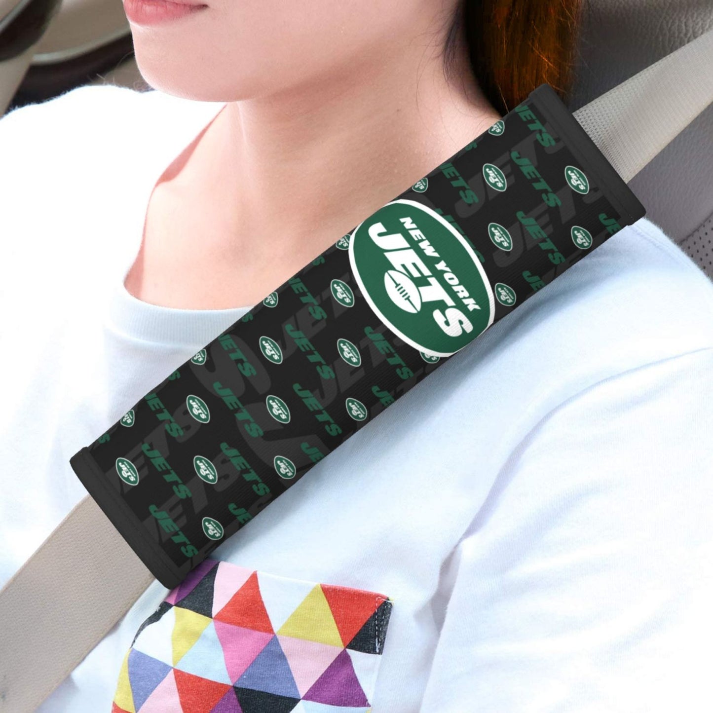 New York Jets personalized seat belt protective cover Car seat belt protective cover
