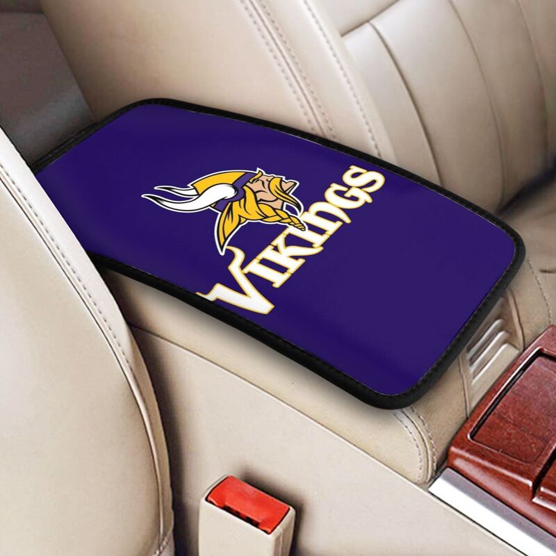 Minnesota Vikings Printed car armrest box pad elbow protection pad