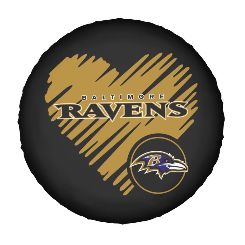 Baltimore Ravens Printed car spare tire dust protection cover tire protection cover