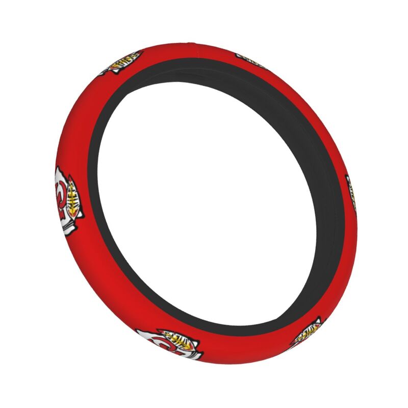 Kansas City Chiefs 2 Printed car anti-skid cover elastic steering wheel cover