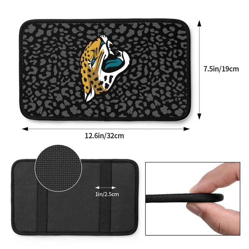 Jacksonville Jaguars print Car handrail box cushion Personalized car armrest cover