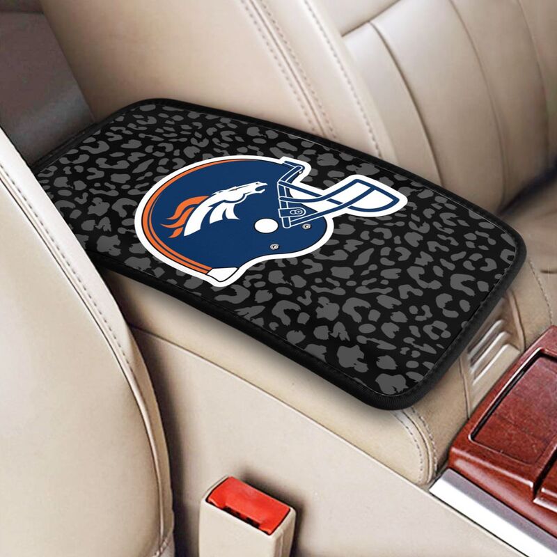 Denver Broncos print Car handrail box cushion Personalized car armrest cover