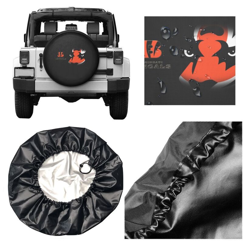 Cincinnati Bengals Printing tire protection cover car sun protection tire protection covers