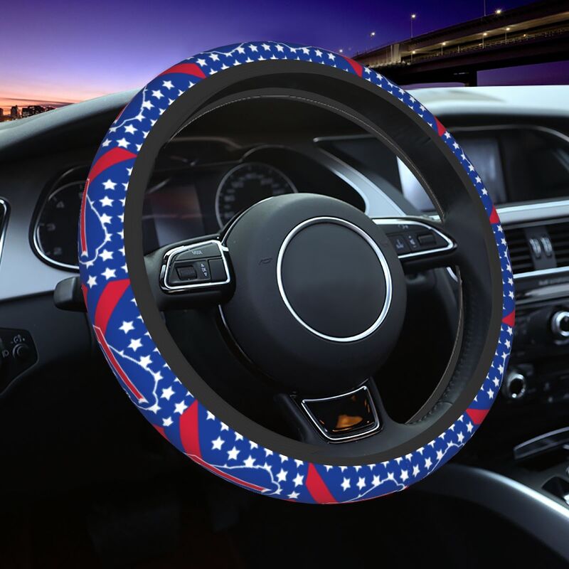 Buffalo Bills Printed breathable elastic steering wheel protective cover