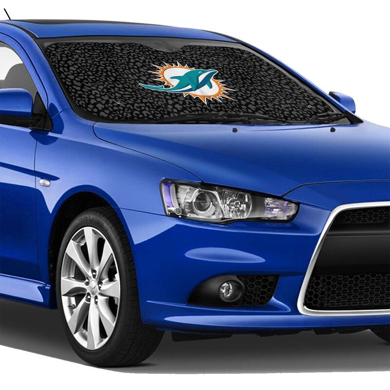 Miami Dolphins Printed Car windshield sunshades is suitable front Car windshield sunshades