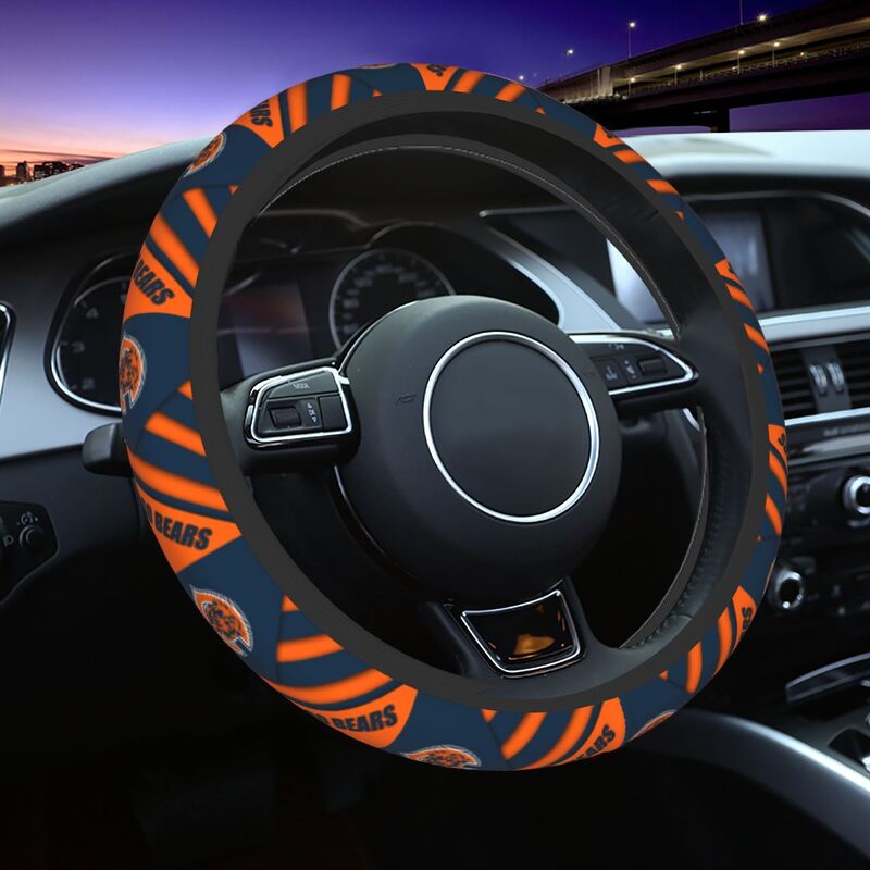 Chicago Bears Printed car protective cover elastic steering wheel cover