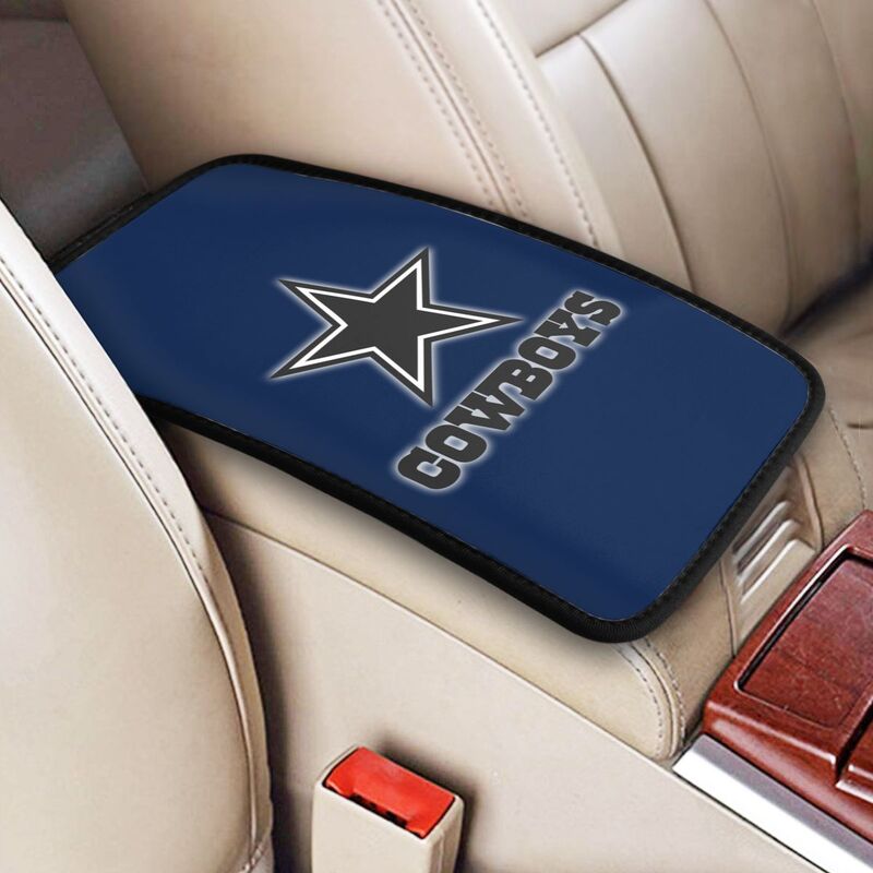 Car armrest box pad Dallas Cowboys4 Printed central armrest box pad anti slip pad