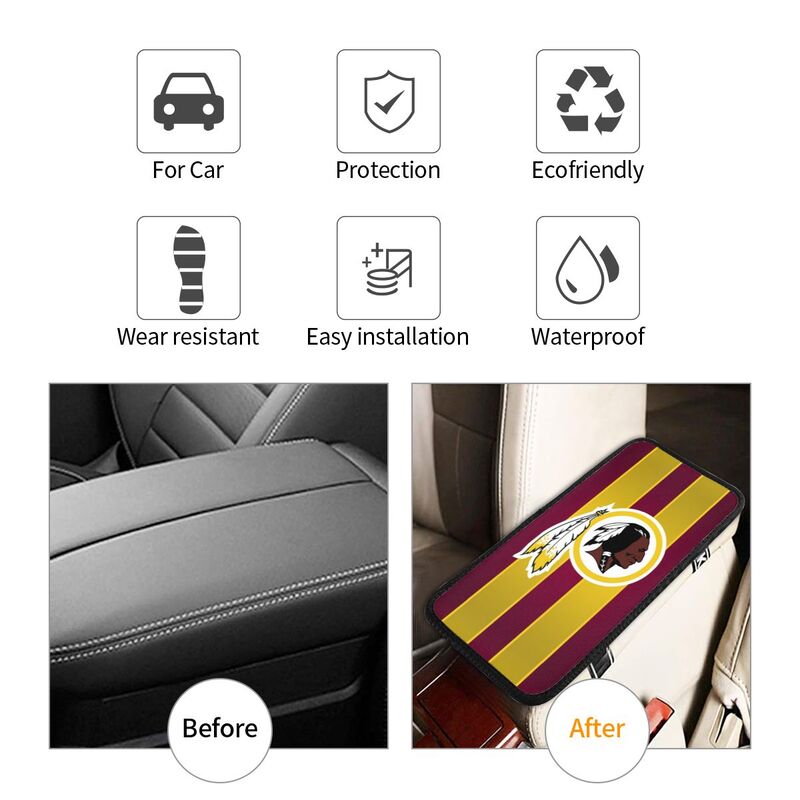 Washington Commanders Printed car armrest box pad elbow protection pad