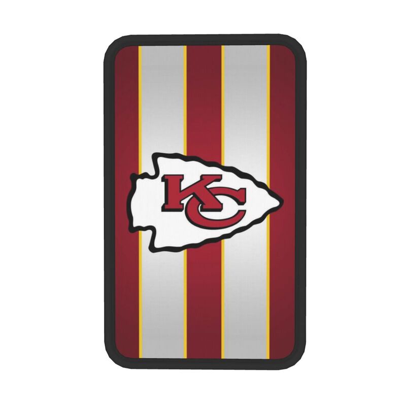 Car armrest box pad Kansas City Chiefs 3 Printed central armrest box cushion protective pad