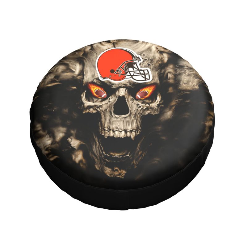 Cleveland Browns print Skull print car tire cover tire dust cover