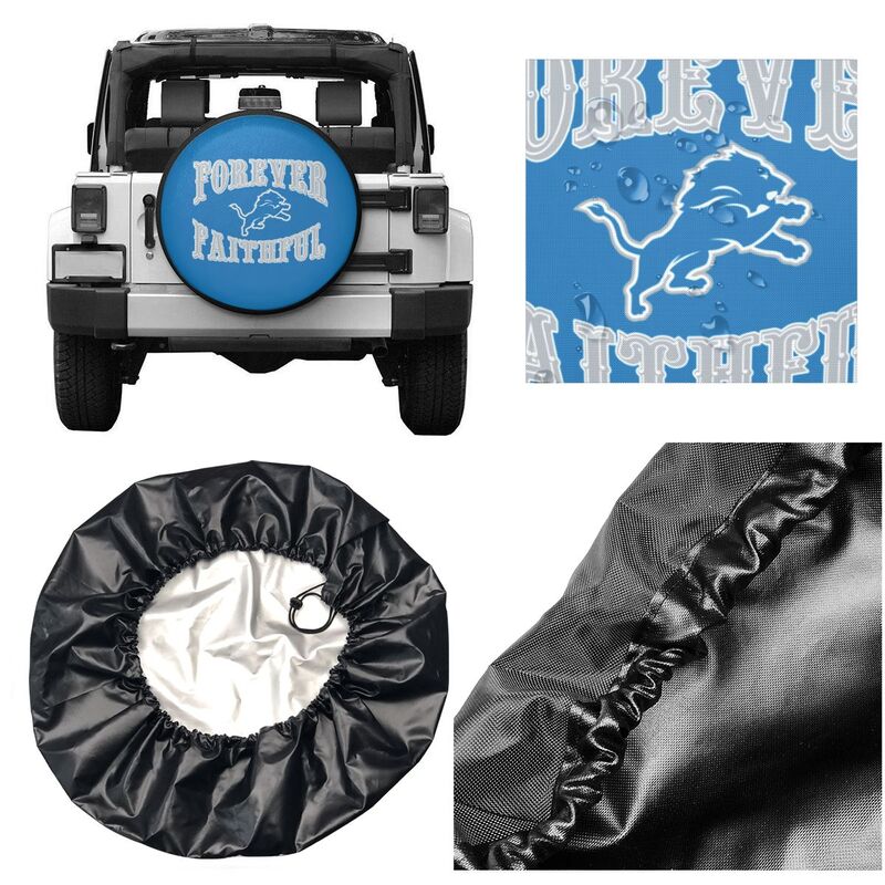 Detroit Lions Printing car spare tire dust protection cover tire protection cover