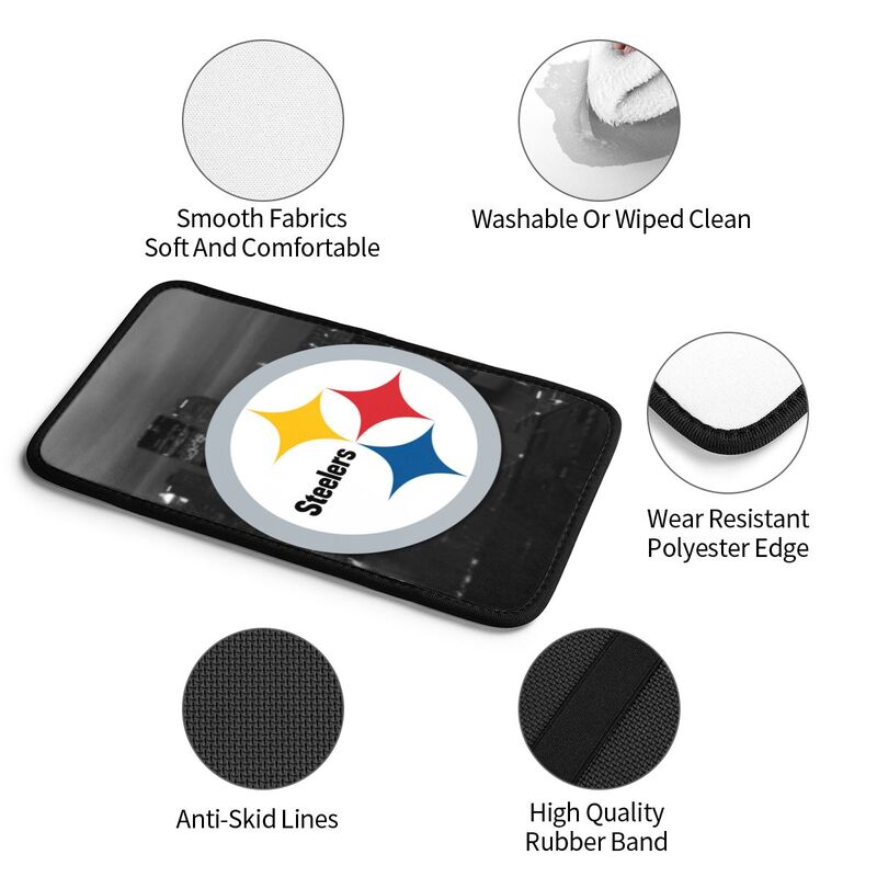 Car armrest box pad Pittsburgh Steelers 7 Printed central armrest box pad protective pad