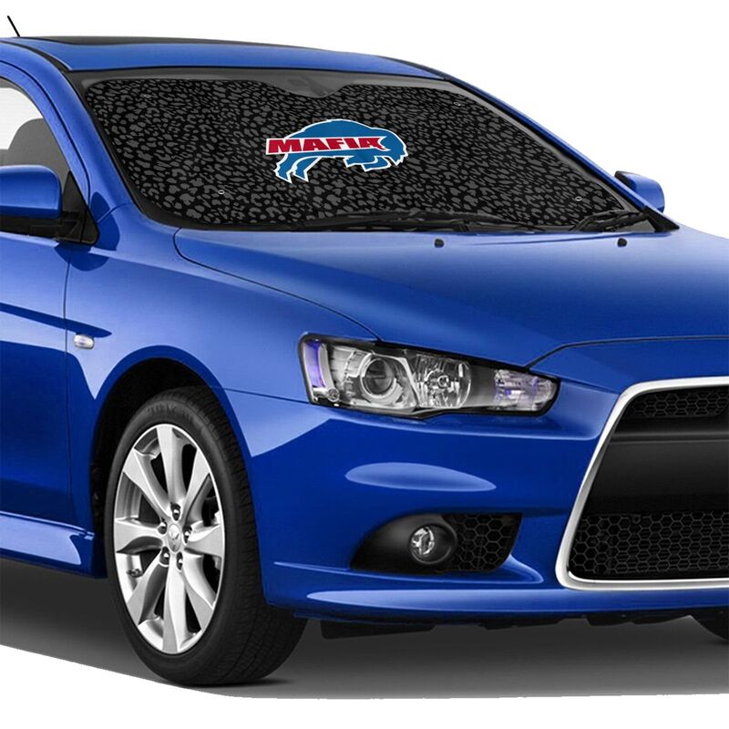 Buffalo Bills 2 Printed Car windshield sunshades is suitable front Car windshield sunshades