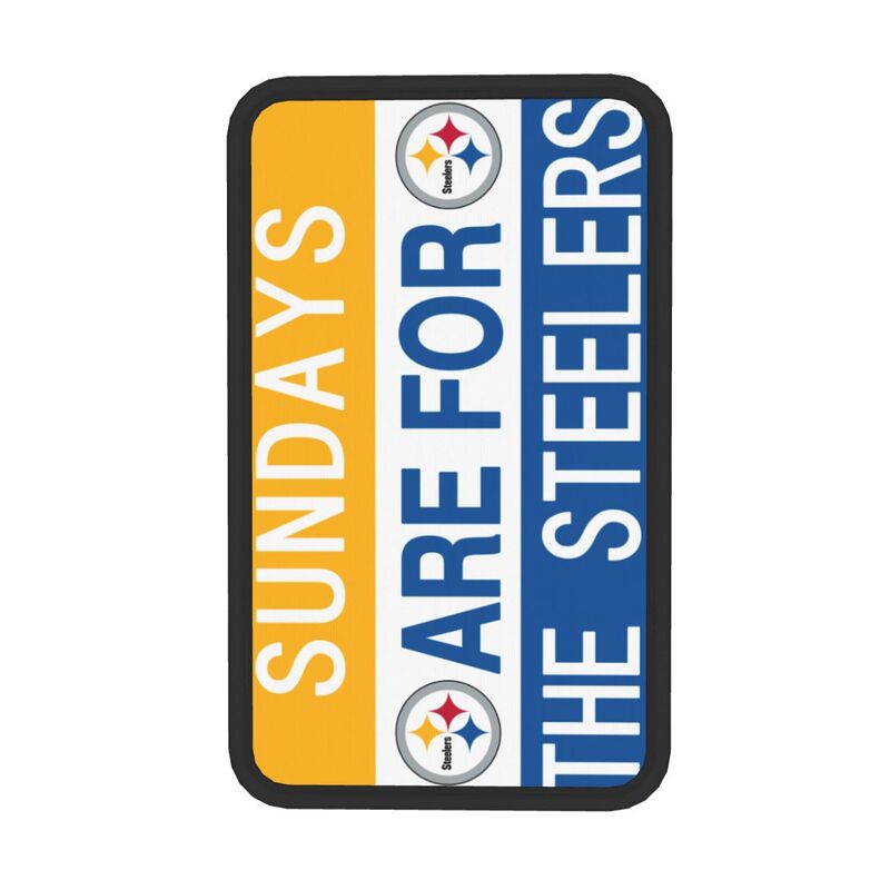 Pittsburgh Steelers Personalized printed car armrest cover Car handrail box cushion