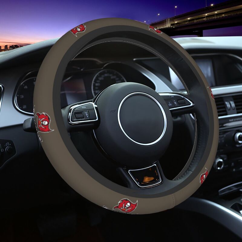 Tampa Bay Buccaneers 5 Printed car protective cover elastic steering wheel cover