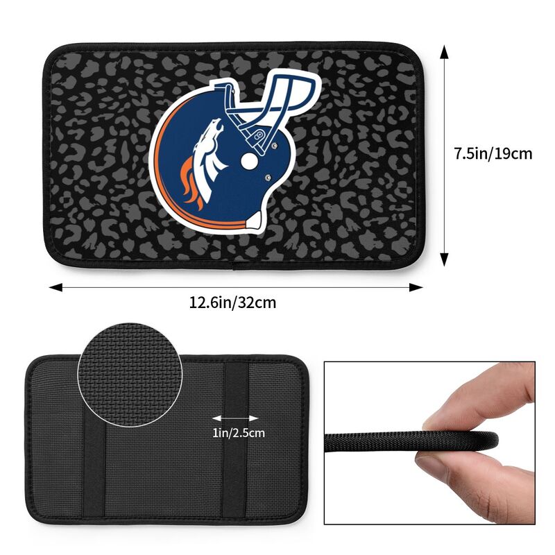 Denver Broncos print Car handrail box cushion Personalized car armrest cover