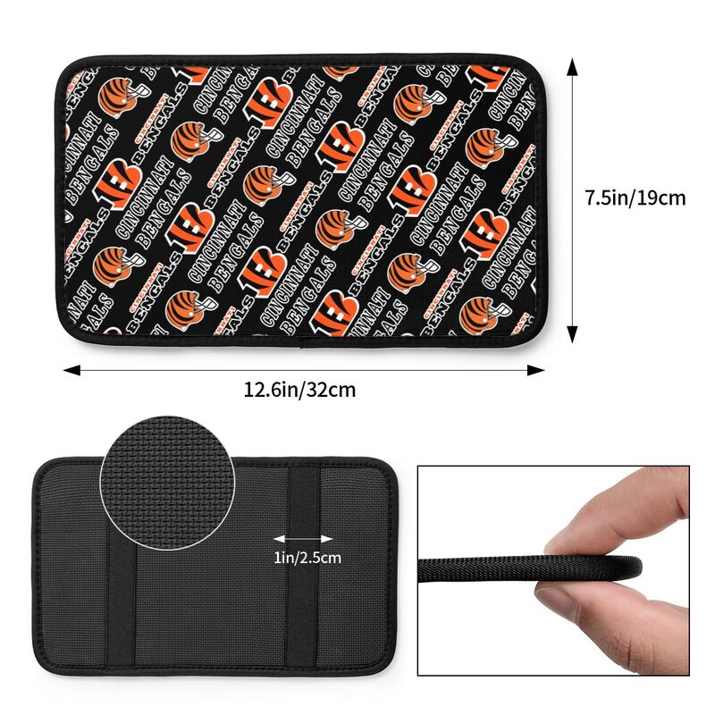 Cincinnati Bengals Printing car armrest box protective pad