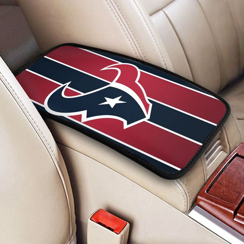 Houston Texans2 Printed car armrest box pad anti-abrasion pad