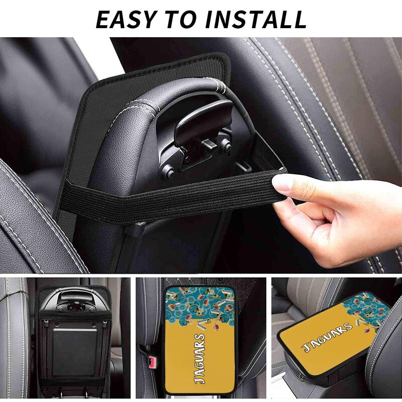 Jacksonville Jaguars print Car center console armrest pad car armrest protective cover
