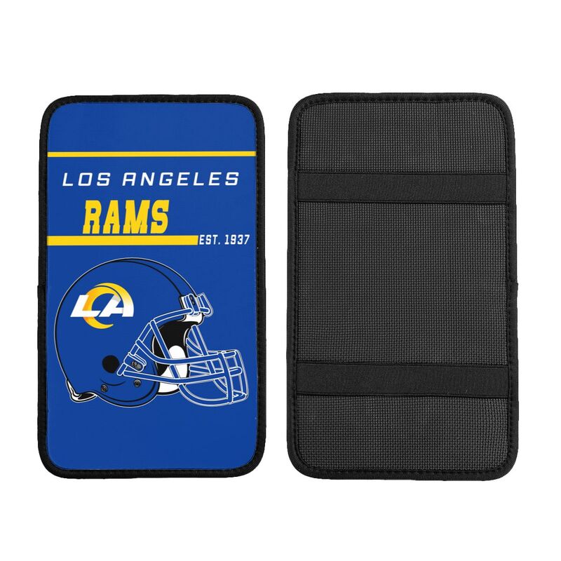 Los Angeles Rams Print car armrest box cushion armrest protective cover
