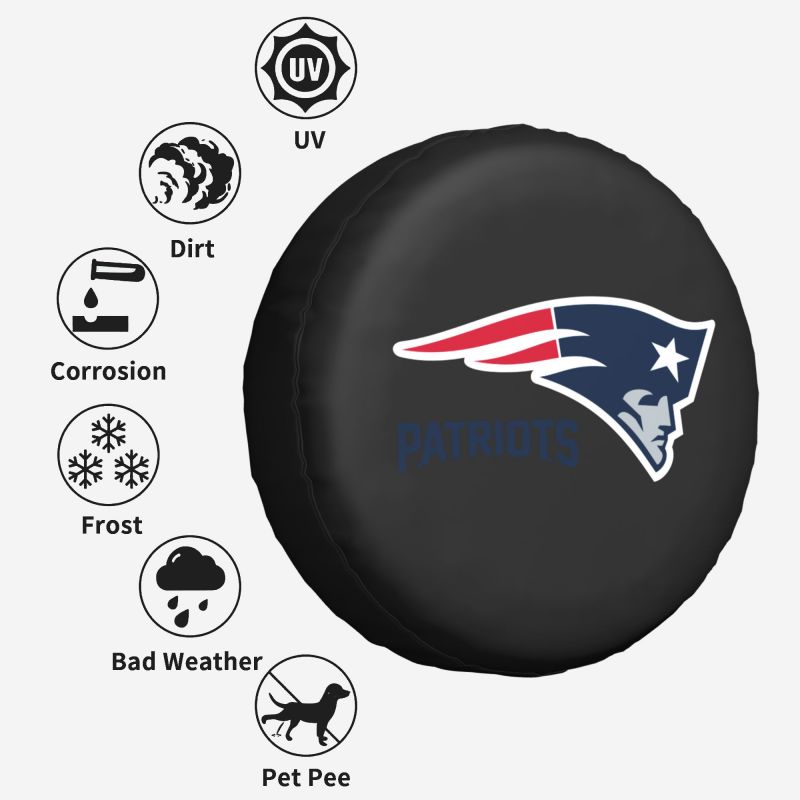New England Patriots Car tire protection cover spare tire waterproof and dustproof cover